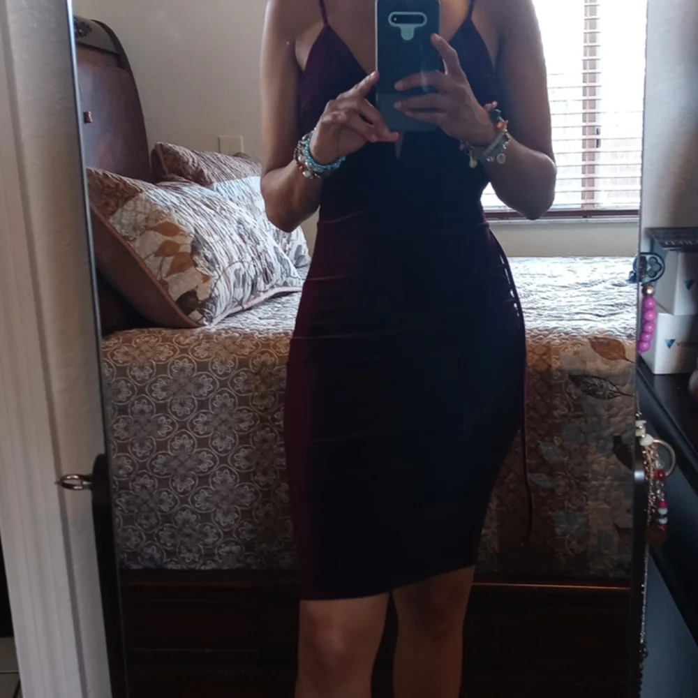 N/A velvet backless